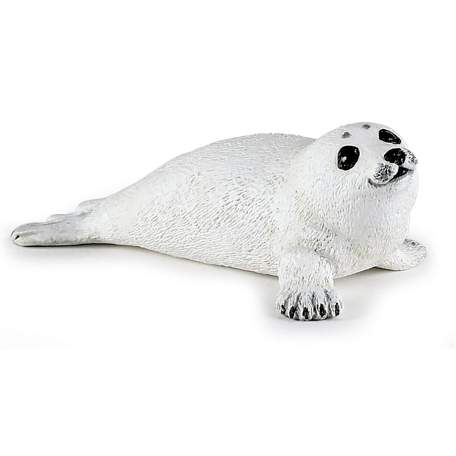 Figurine Bébé phoque blanc <span itemprop=
