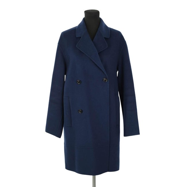 Manteau en laine - Très Bon État bleu <span itemprop=