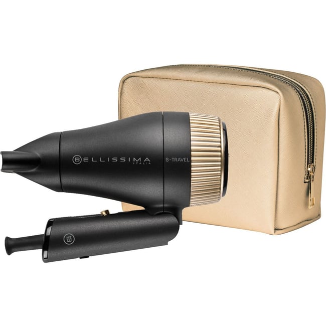 Sèche cheveux de voyage B-travel noir et cuivrã© <span itemprop=