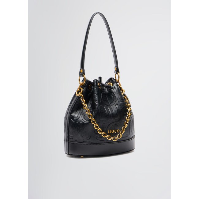 Sac seau a logo noir Liu Jo La Redoute
