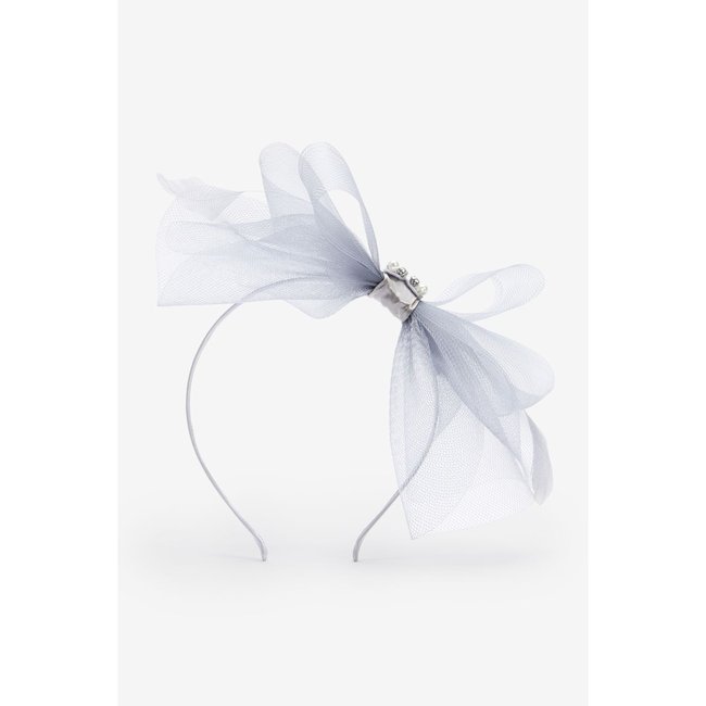 Bibi de mariage gris <span itemprop=