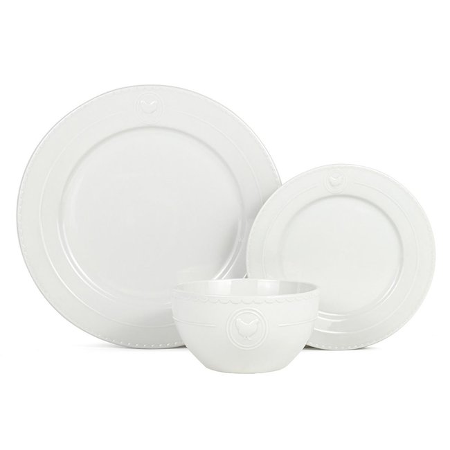Service 18 pièces blanc - 