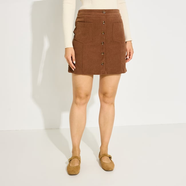 Jupe courte en velours - GRAIN DE MALICE