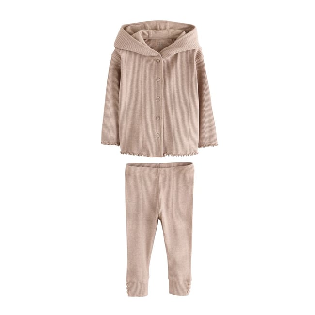 Legging et cardigan en maille à capuche - NEXT