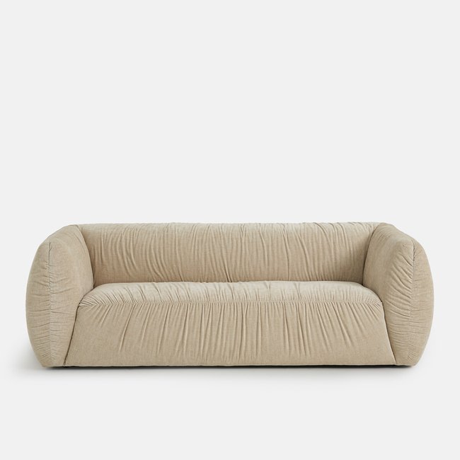 Canapé droit 3 ou 4 places, en chenille flammée, SILVER - LA REDOUTE INTERIEURS