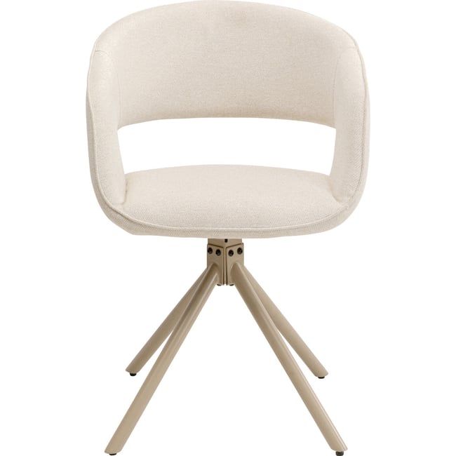 Chaise avec accoudoirs pivotante, GINA - KARE DESIGN