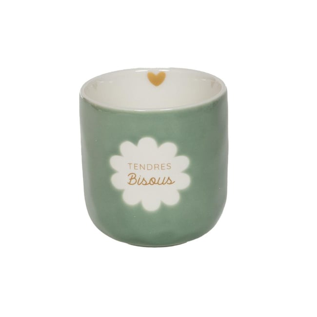 Tasse Baya tendres bisous Couleur vert <span itemprop=
