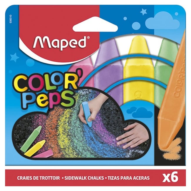 6 Craies de trottoir Color Peps - MAPED