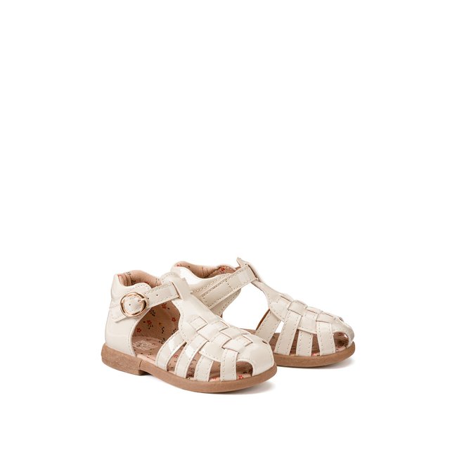 Сандалии из полиуретана 19-25 экрю LA REDOUTE COLLECTIONS