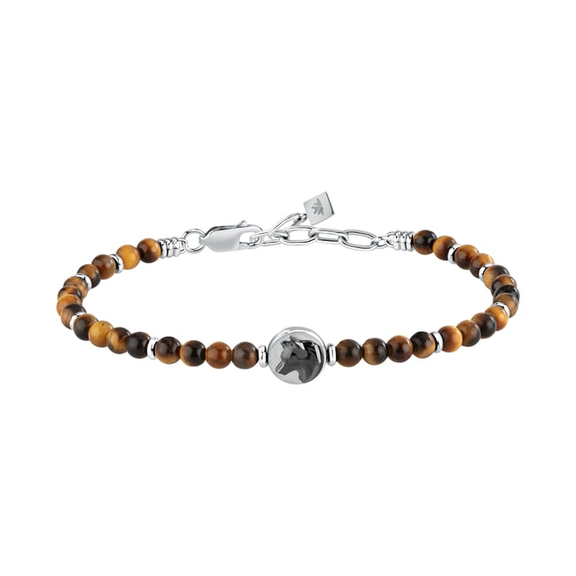 Bracelet AMULETI gris,acier inoxydable <span itemprop=