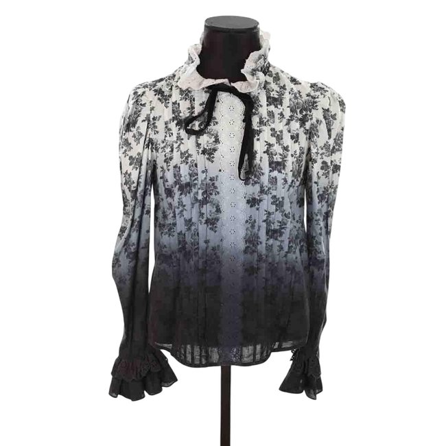 Blouse en coton - Très Bon État noir <span itemprop=