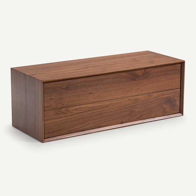 Gavetas larg. 110 x prof. 42 cm, em nogueira, Archivita XL nogueira <span itemprop=