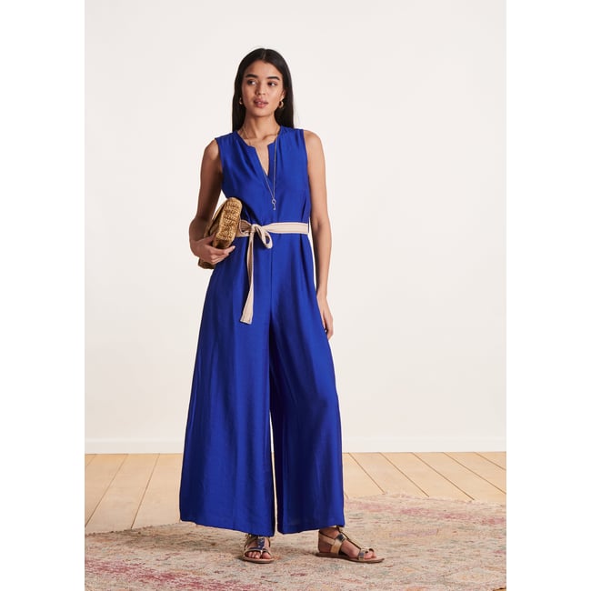 Combinaison sans manches fluide en jacquard - LA FEE MARABOUTEE