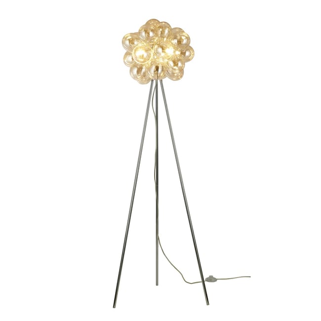 Lampadaire trépied verre soufflé - BARTALI Couleur v002233 <span itemprop=