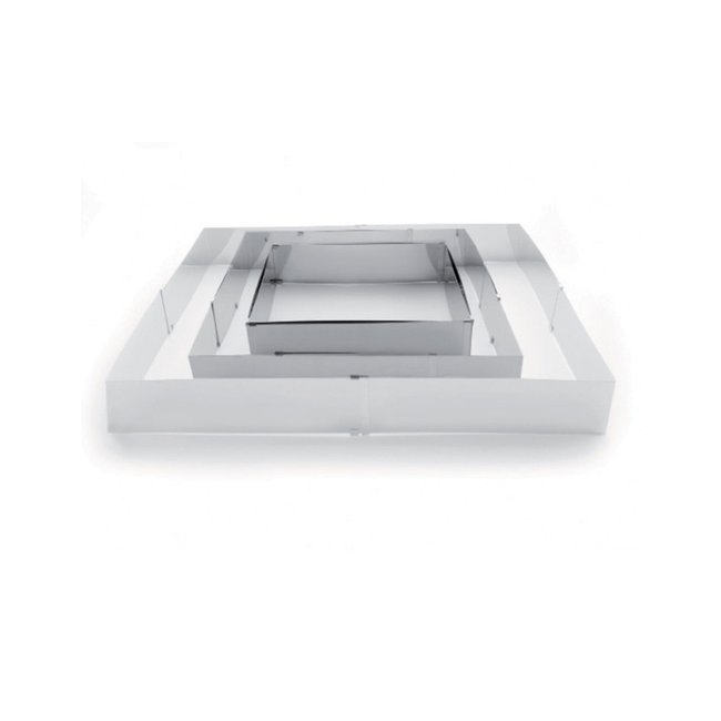 Moule extensible rectangulaire 24-46 cm argent / métallique <span itemprop=