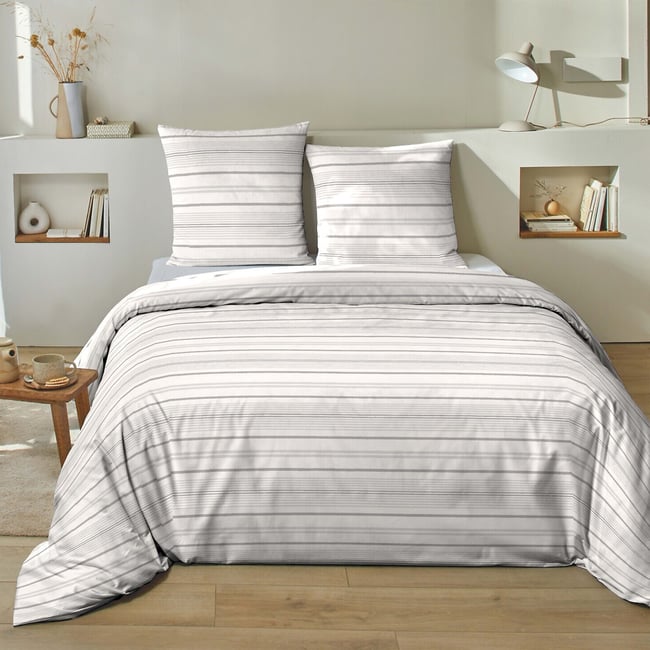 Parure de lit - Housse de couette avec taies multicolore <span itemprop=