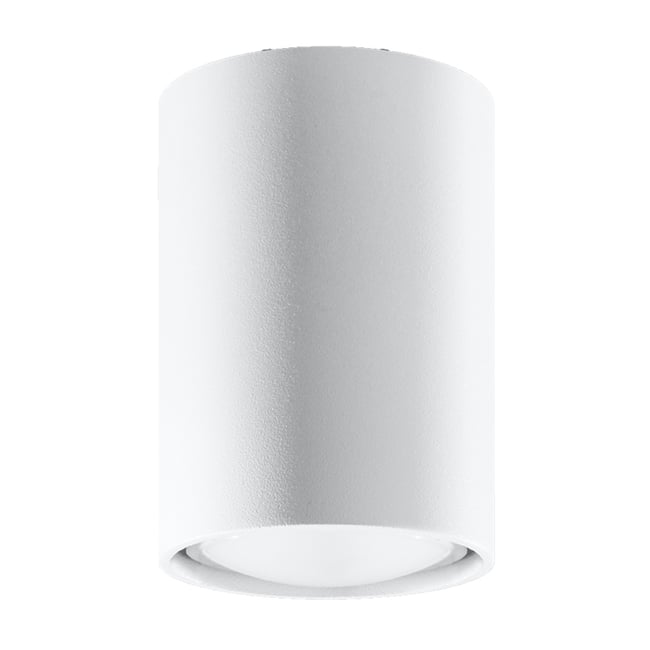Plafonnier Acier Blanc GU10 1 Lagos 10 Couleur blanc <span itemprop=
