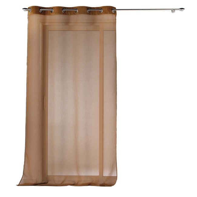 Voilage sable Cotelé camel <span itemprop=