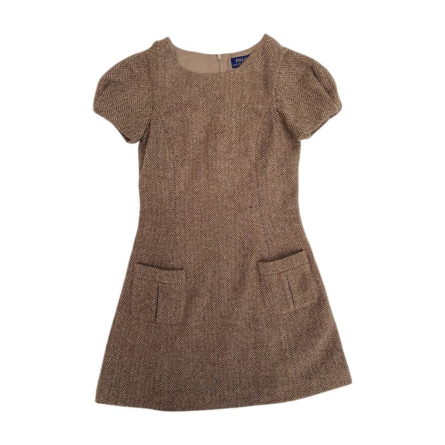 Robe enfant - Très bon état marron <span itemprop=