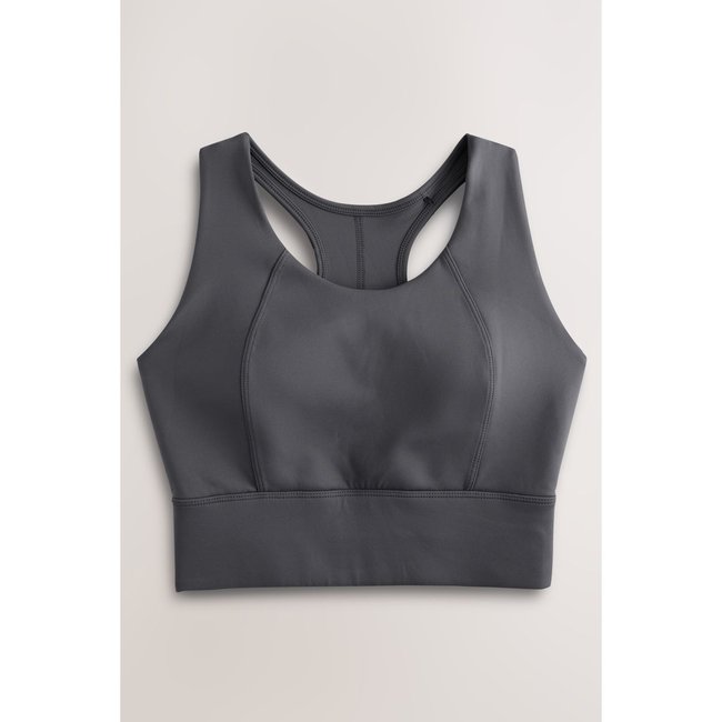 Débardeur de sport croisé au dos gris foncé <span itemprop=