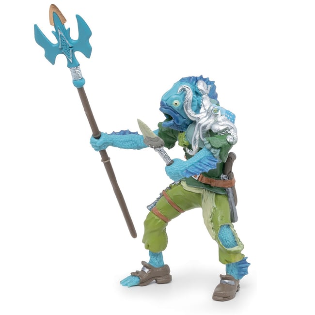 Figurine Pirate mutant poisson bleu <span itemprop=