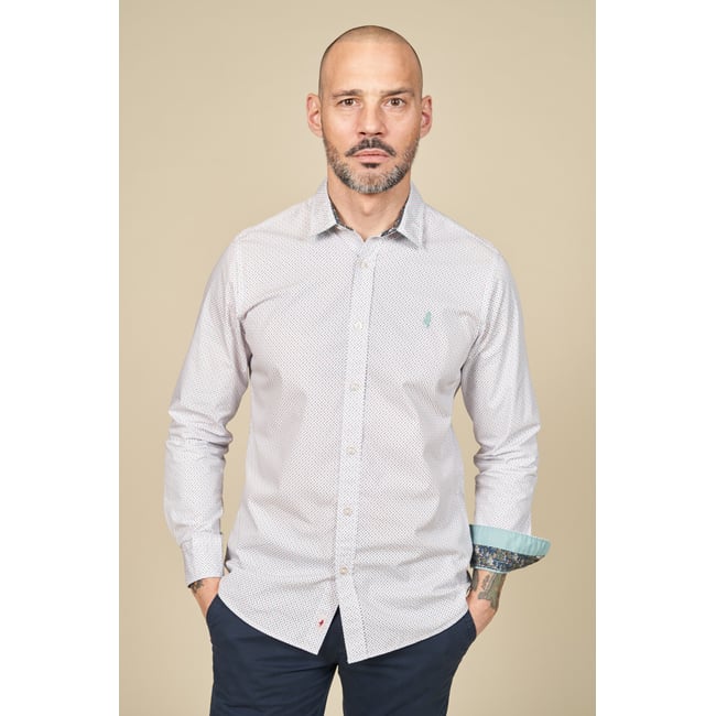 Chemise imprimée à motifs géométriques - MCS