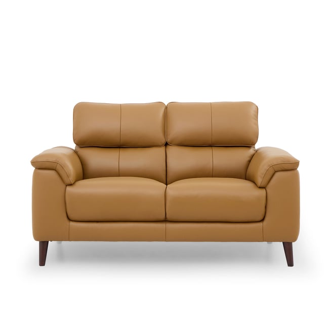 Margot Leather 2 Seater Sofa, tan, ÉDITÉ