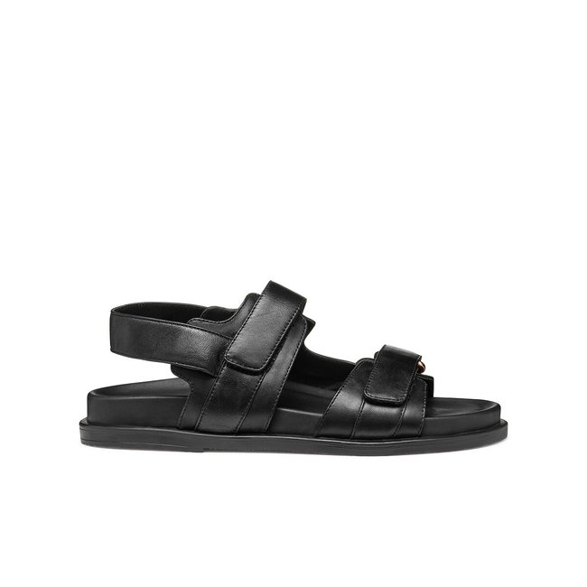 Sandali bassi in pelle Adelash nero GEOX