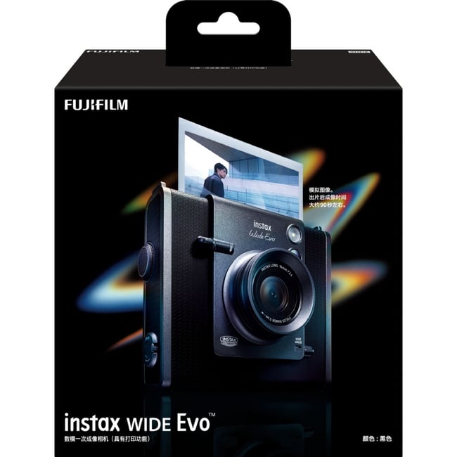 Appareil photo Instantané INSTAX WIDE EVO BLACK - FUJIFILM