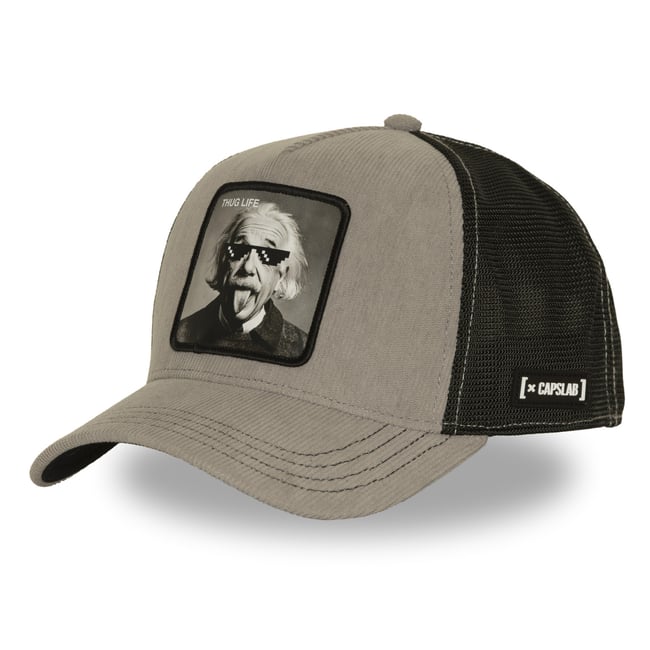 Casquette trucker THUG noir/gris/blanc <span itemprop=