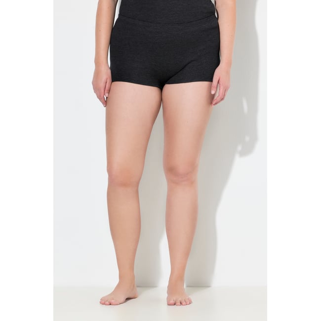 Culotte thermique chaude à taille haute noir <span itemprop=