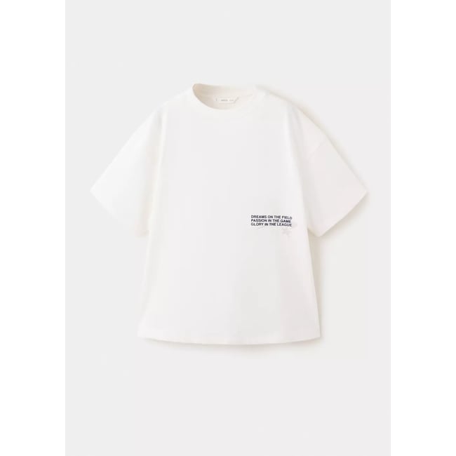 T-shirt oversize imprimé blanc <span itemprop=