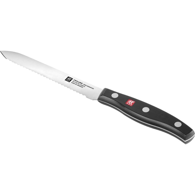 ZWILLING Signature Couteau universel 13 cm, lame dentelée, acier inoxydable no-color <span itemprop=