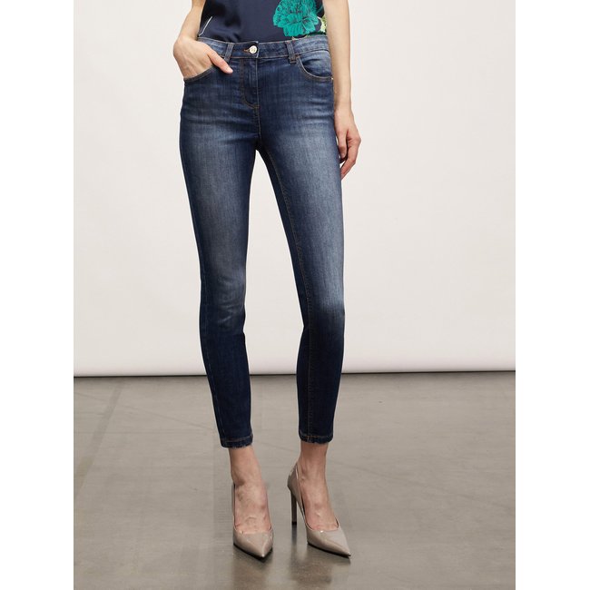 Pantalon en jean pour fille avec taille élastique