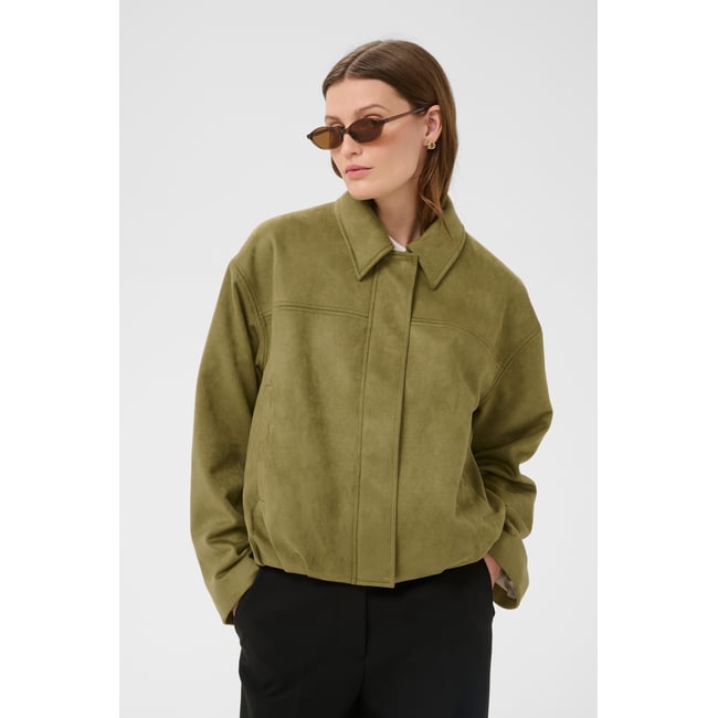 Veste d'extérieur vert military olive <span itemprop=