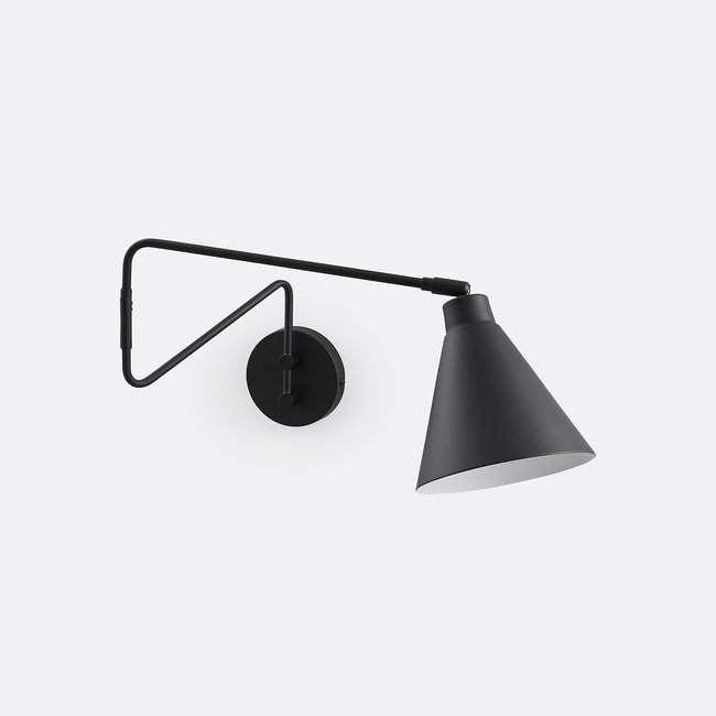 Applique en métal fer, Hiba noir <span itemprop=