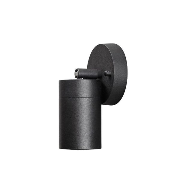 Applique Extérieure orientable Myra Noir Mat Couleur noir <span itemprop=