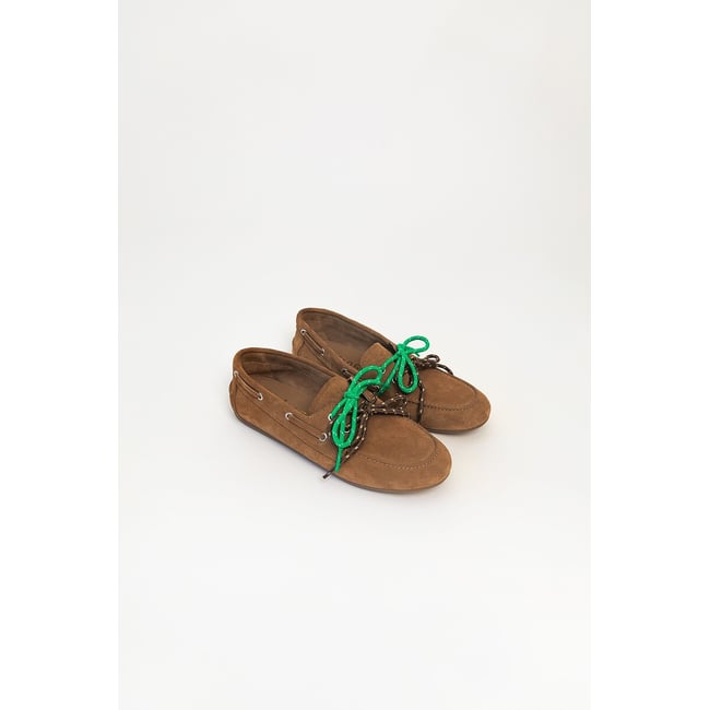 Mocassins en cuir DALIA camel <span itemprop=