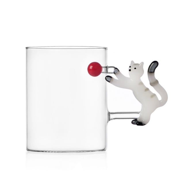 Mug verre noël chat  TABBY CAT CHRISTMAS Couleur multicolore <span itemprop=