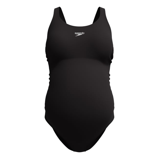 Maillot de bain de grossesse 1 pièce dos nageur noir <span itemprop=