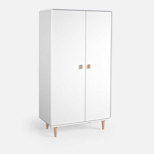 Armoire 2 portes, Jimi Couleur blanc <span itemprop=