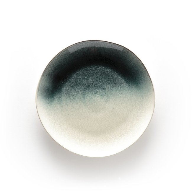 Set of 4 Waldou Sandstone Dessert Plates, duck egg blue, LA REDOUTE INTERIEURS