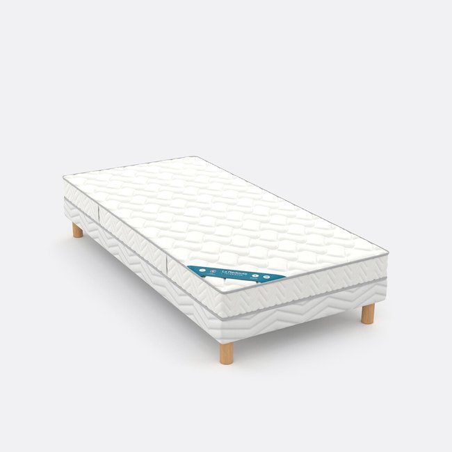 Matelas enfant mousse HR ferme 18 cm Couleur blanc <span itemprop=