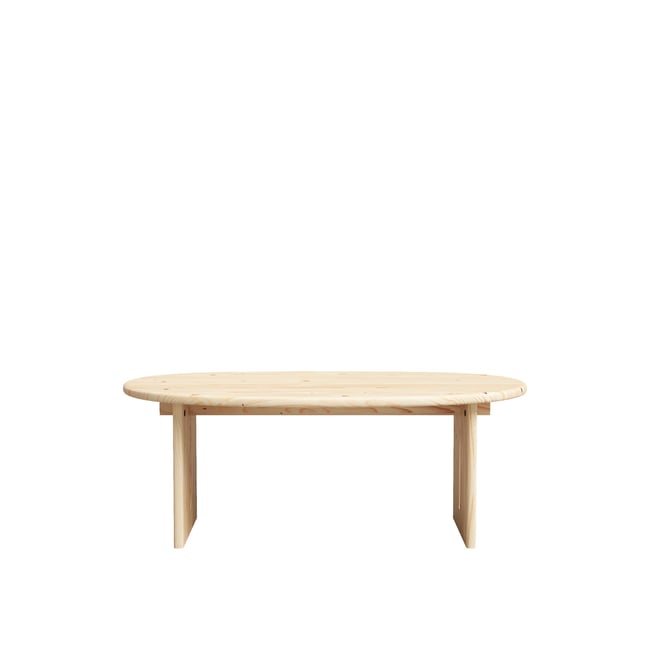 Table basse en sapin naturel 102 cm - GAIA - HANNUN