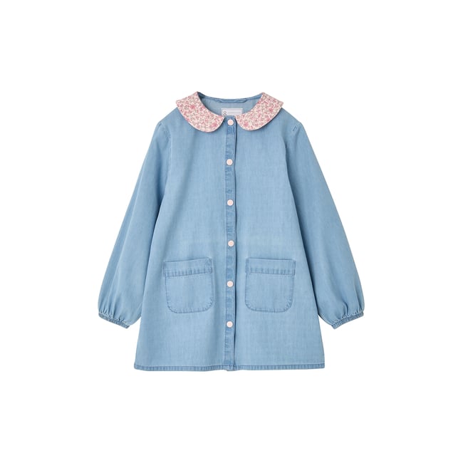 Tablier bleu jean <span itemprop=