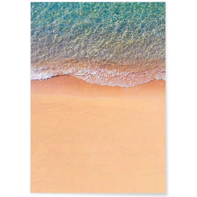 Poster Nature Plage de Sable Couleur blanc <span itemprop=