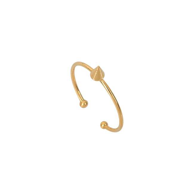 Bague phenix ajustable doré <span itemprop=
