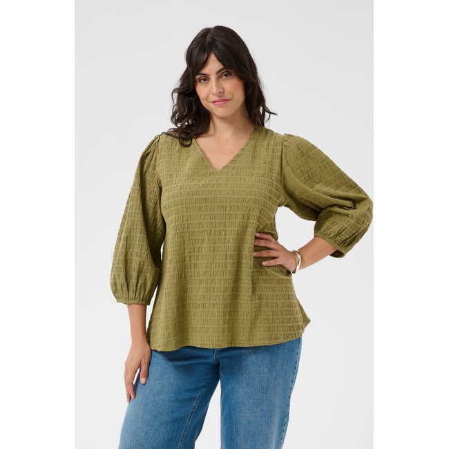 Blouse à manches longues - KAFFE CURVE