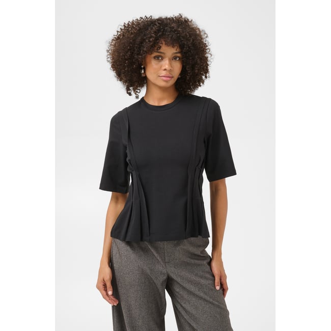 T-shirt noir meteorite <span itemprop=