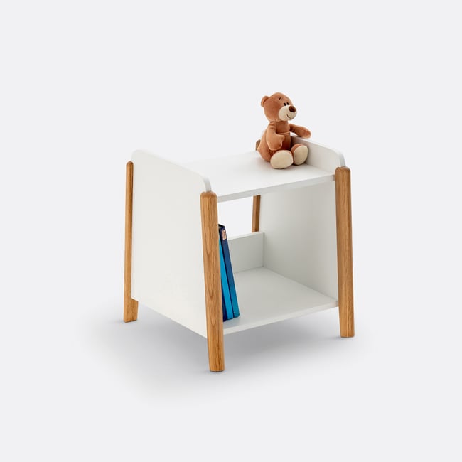 Chevet enfant, Nadil Couleur blanc <span itemprop=